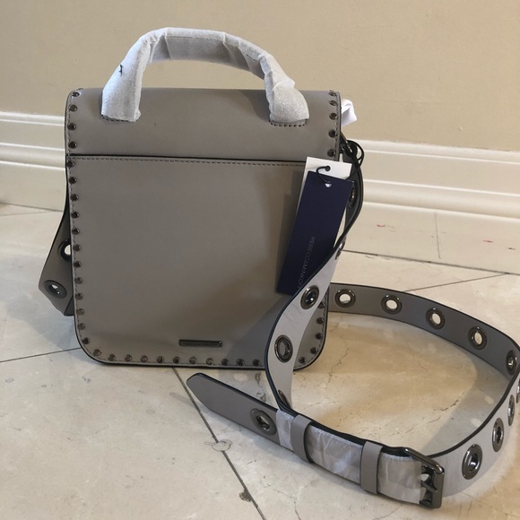 Rebecca Minkoff Putty Midnighter Top Handbag Gray - Picture 2 of 4